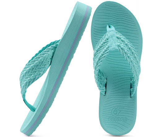 COFACE Womens Orthopedic Flip Flops Comfortable Orthotic Sandals Cushion Recovery Plantar Fasciitis Walking Slip On Ladies Flip Flops for Woman Size 5-11