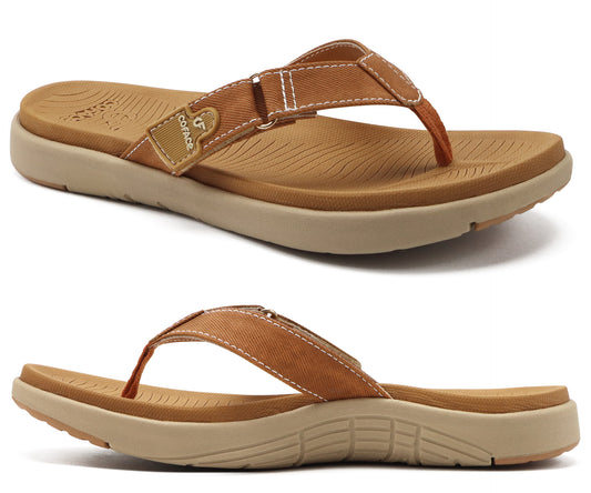 COFACE Flip Flops for Women with Arch Support Beach Thong Sandals for Woman Adjustable Fashion Orthopedic Sandal Outdoor