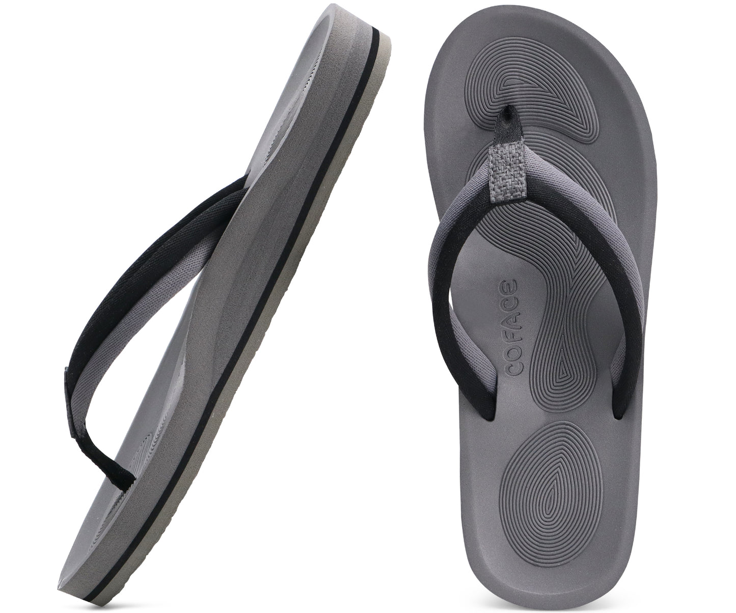 COFACE Flip Flops For Women with Arch Support Comfortable Yoga Mat Orthopedic Sandals Lightweight Womens Flip-Flop