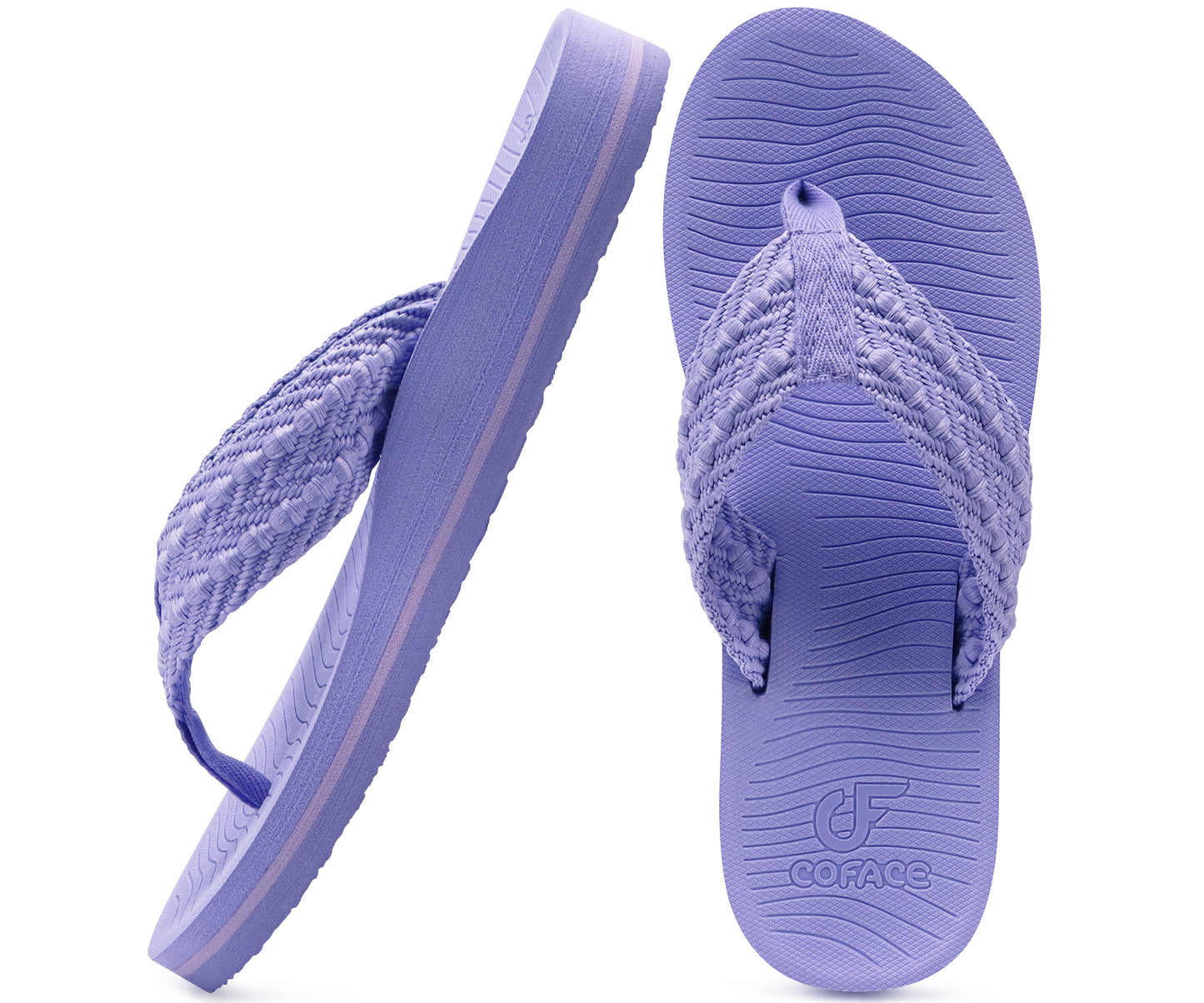 COFACE Womens Orthopedic Flip Flops Comfortable Orthotic Sandals Cushion Recovery Plantar Fasciitis Walking Slip On Ladies Flip Flops for Woman Size 5-11