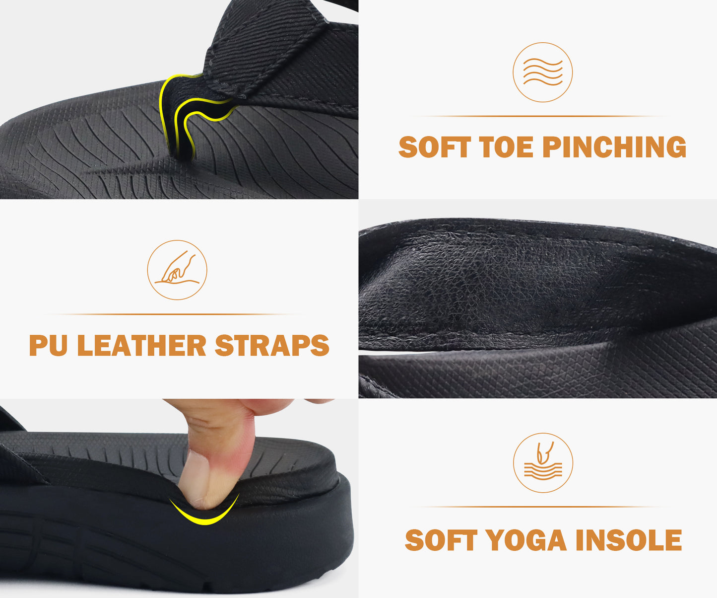 COFACE Flip Flops for Women with Arch Support Beach Thong Sandals for Woman Adjustable Fashion Orthopedic Sandal Outdoor