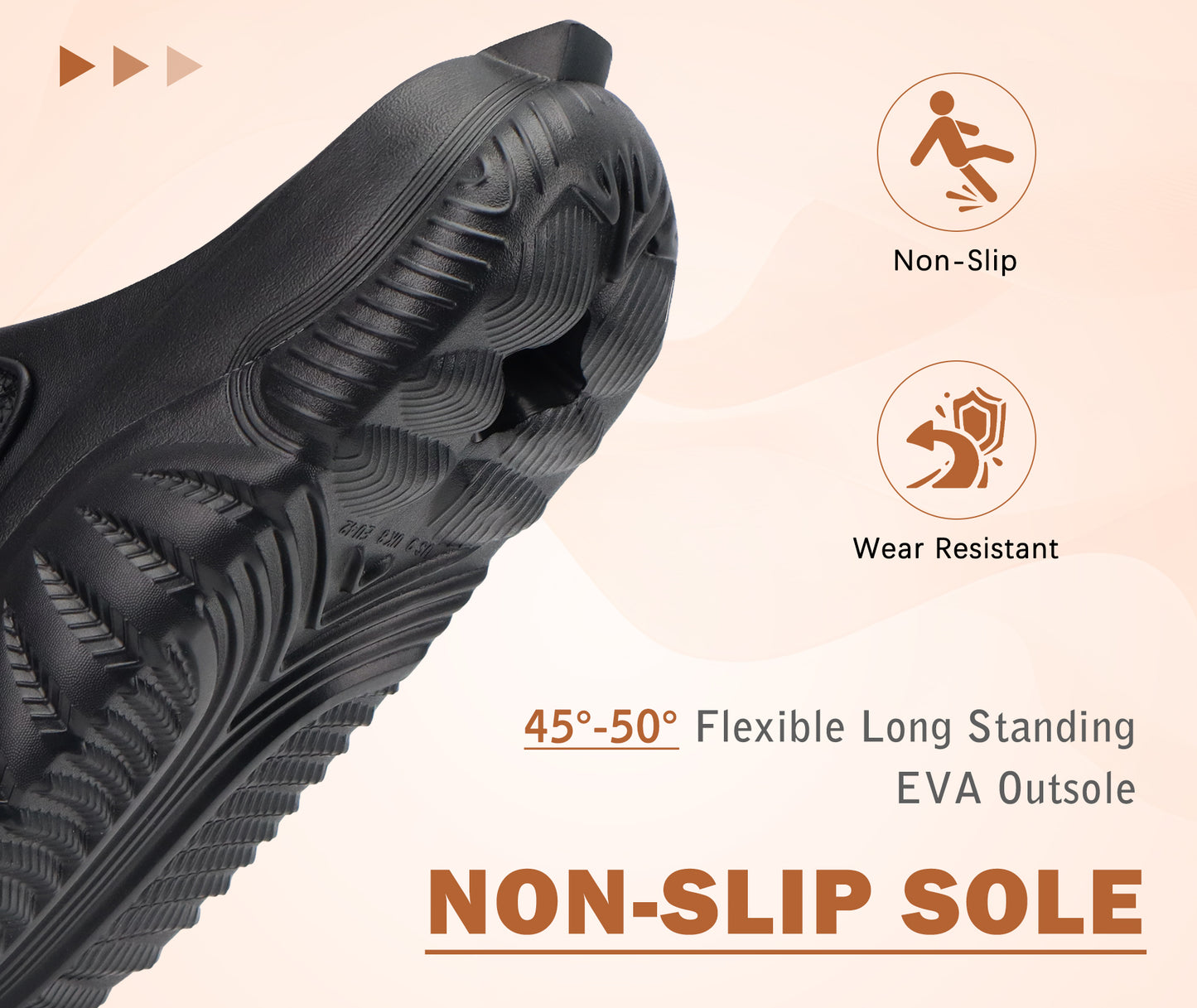 COFACE Mens Recovery Sandals Orthopedic Walking Slides for Men Adjustable Thick Cushioned Orthotic Man Plantar Fasciitis Comfort Casual Outdoor Size 7-15