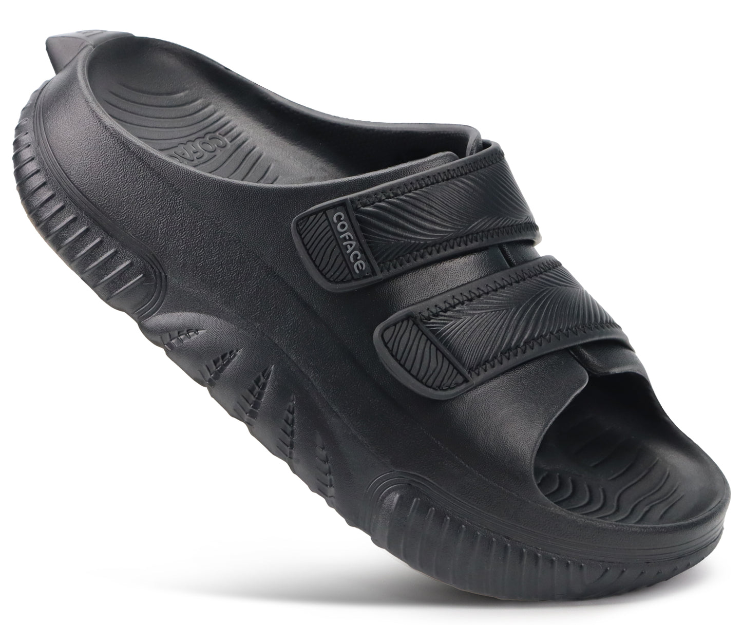 COFACE Mens Recovery Sandals Orthopedic Walking Slides for Men Adjustable Thick Cushioned Orthotic Man Plantar Fasciitis Comfort Casual Outdoor Size 7-15