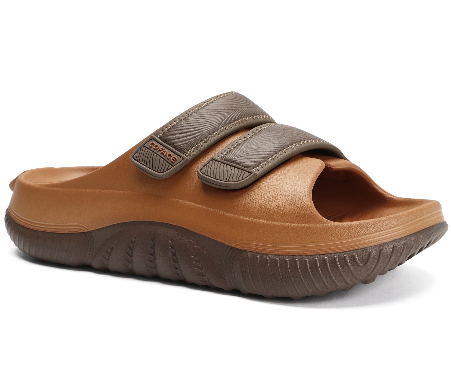 COFACE Mens Recovery Sandals Orthopedic Walking Slides for Men Adjustable Thick Cushioned Orthotic Man Plantar Fasciitis Comfort Casual Outdoor Size 7-15